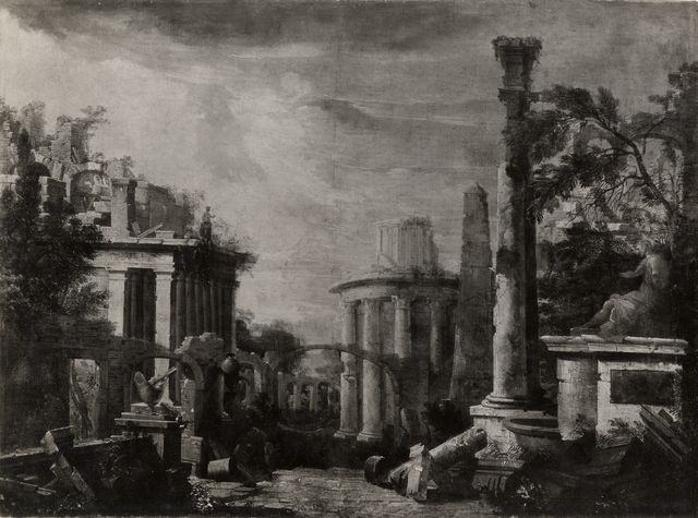 A. C. Cooper — Ricci Marco - sec. XVIII - Capriccio con rovine classiche — insieme